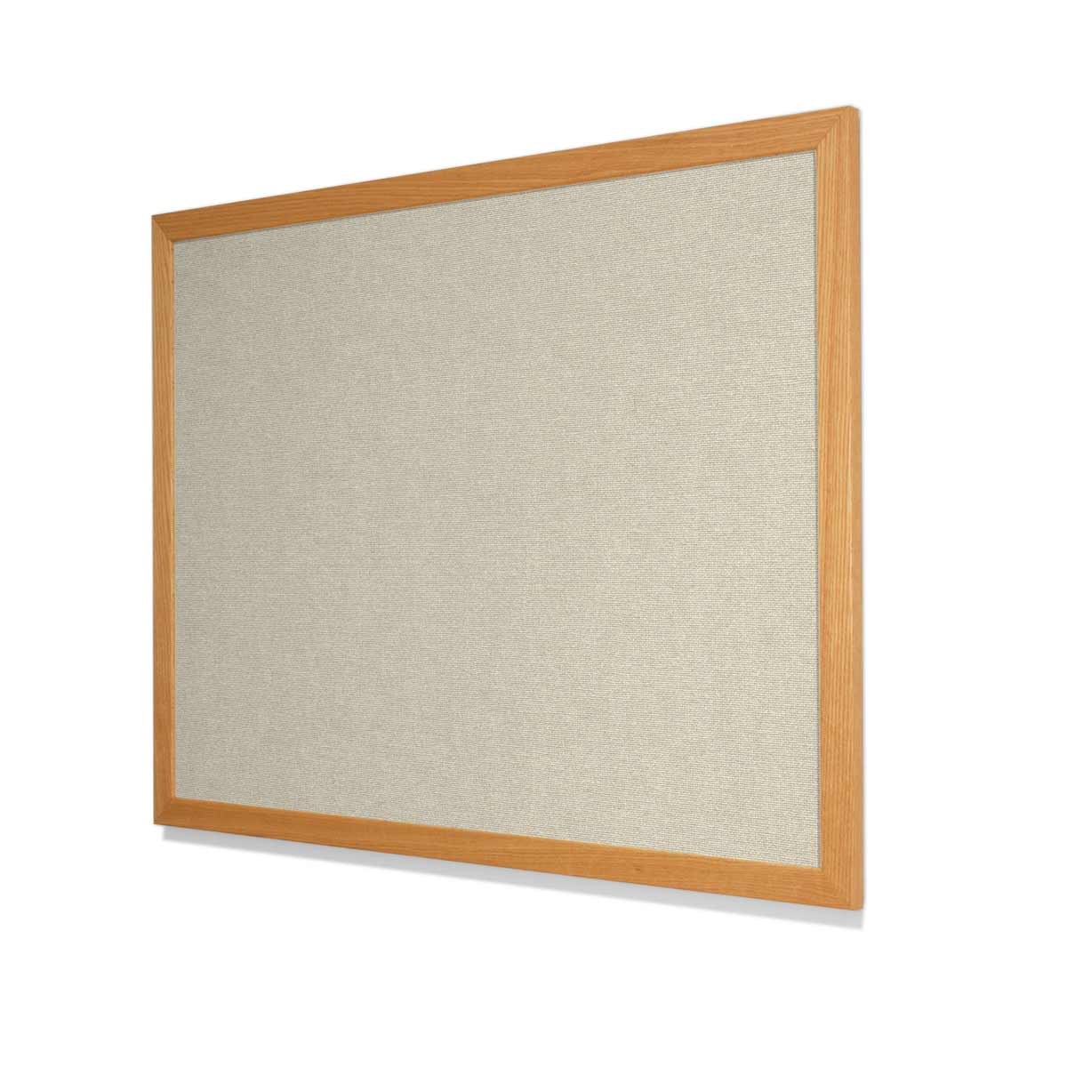 Guilford of Maine FR701 Eggshell Cork Board with Red Oak Frame